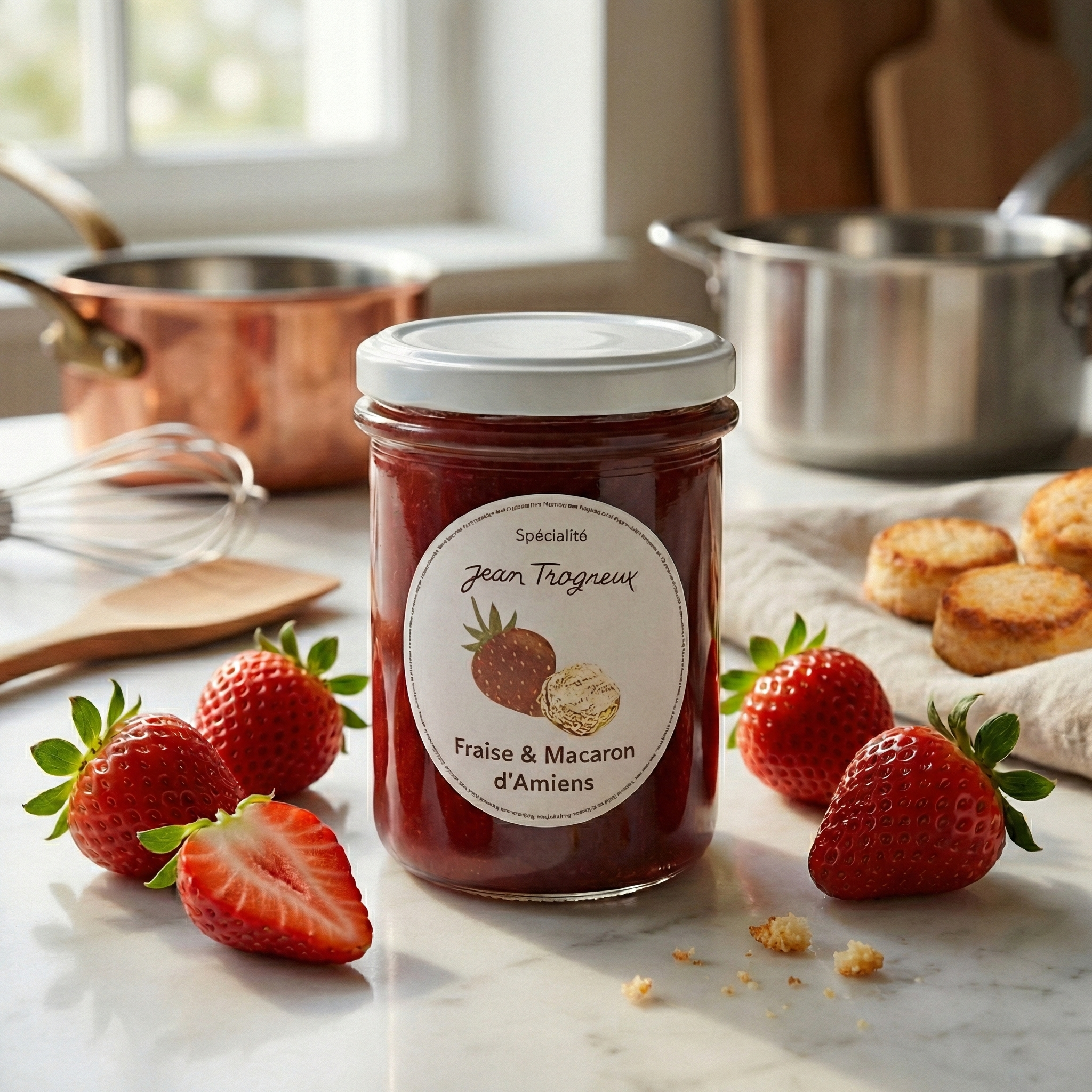 Spécialité aux Fraises et aux Macarons d'Amiens