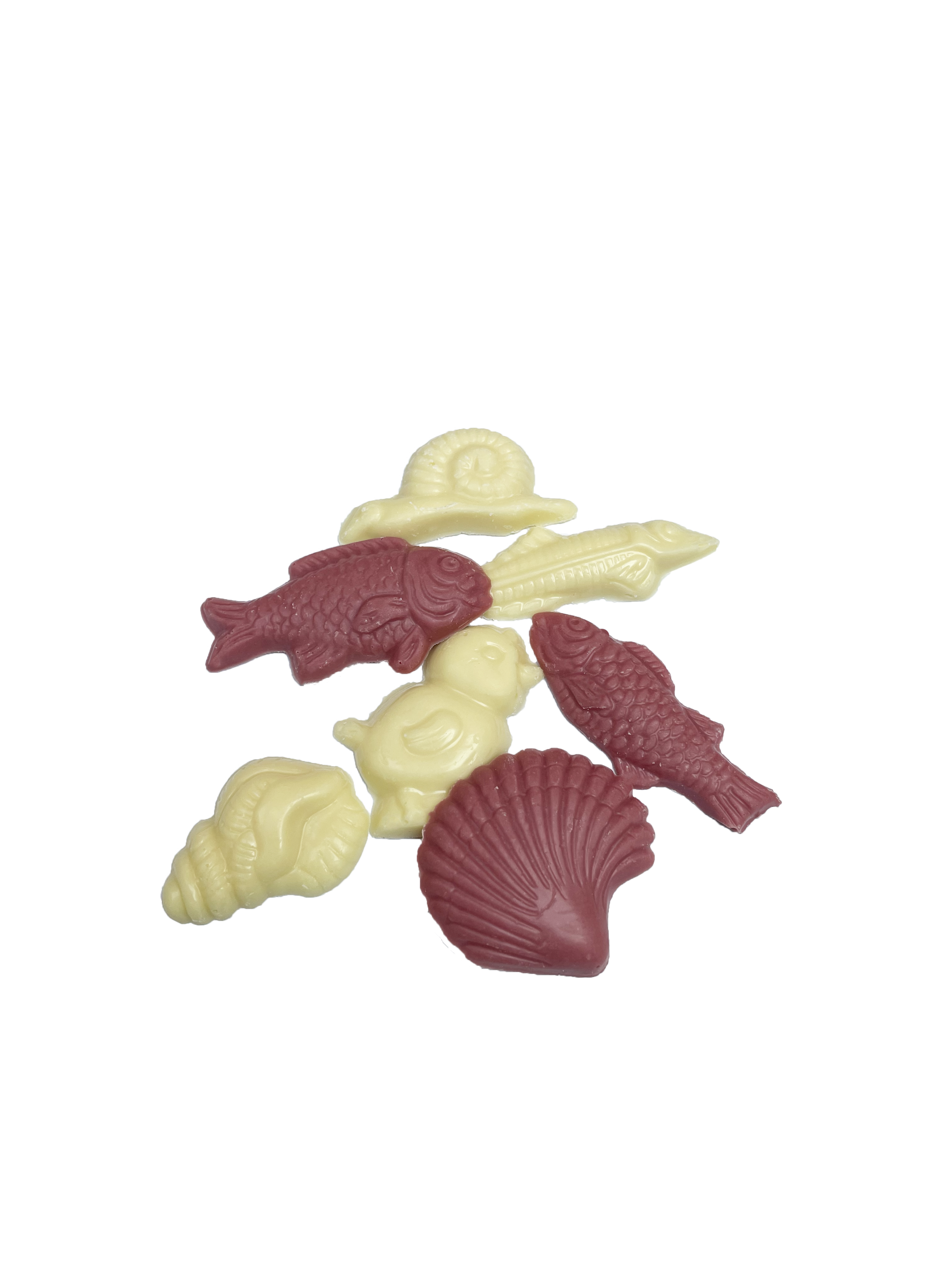 Friture de Pâques Blanc et Ruby 100gr