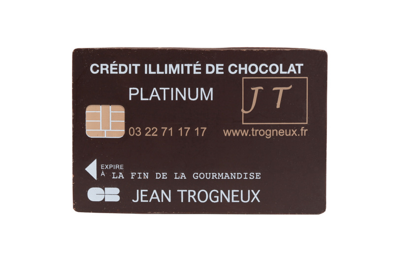 Carte bancaire chocolat