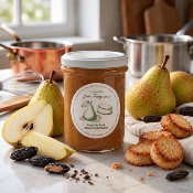 Spécialité aux poires, tonka et macarons d'Amiens