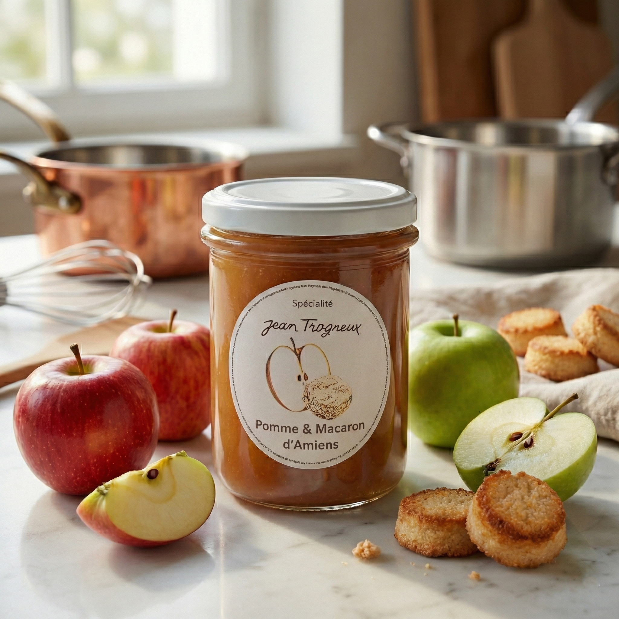 Spécialité aux Pommes et aux Macarons d'Amiens