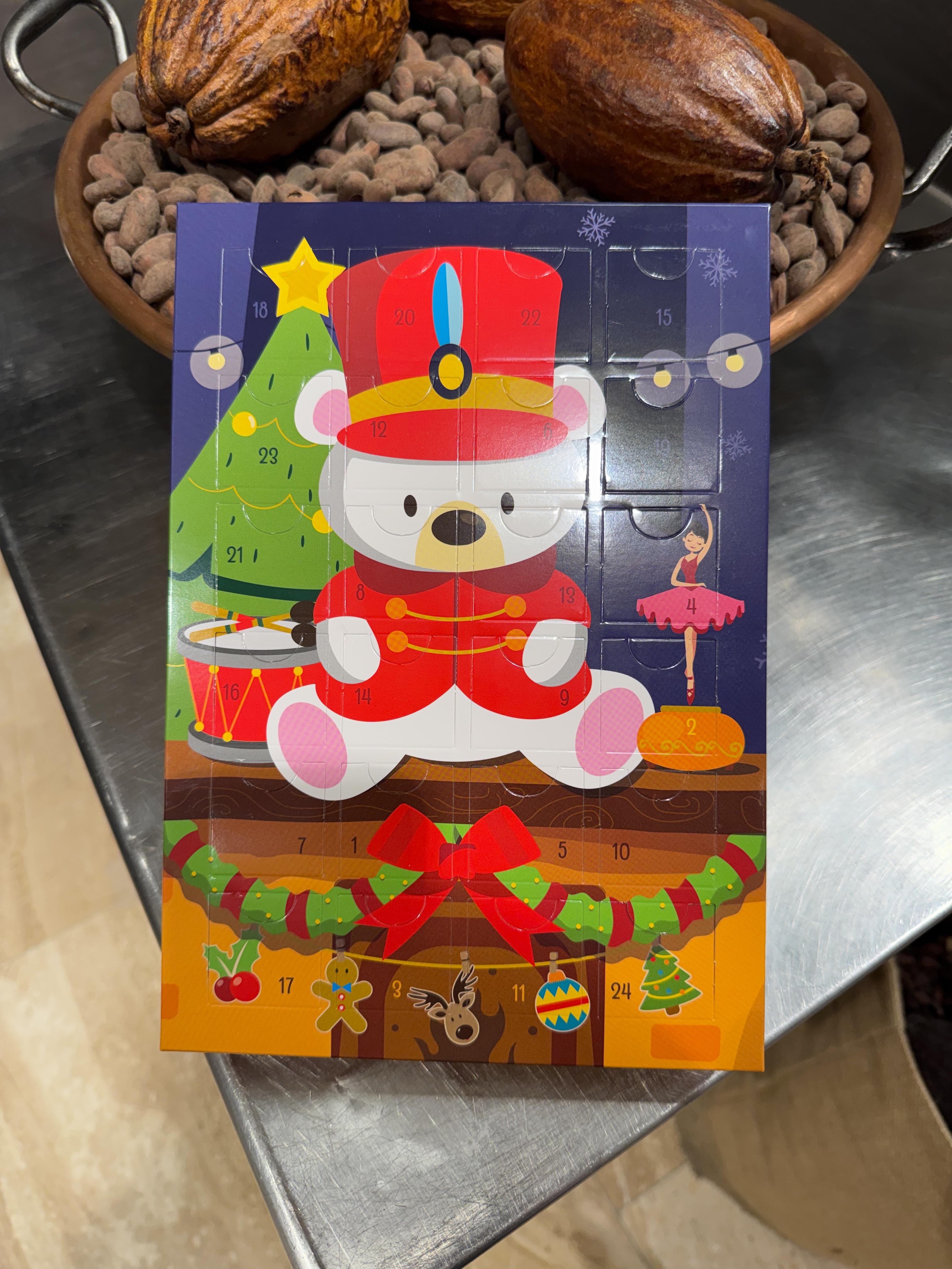 Calendrier de l'avent bonbons de chocolat ourson